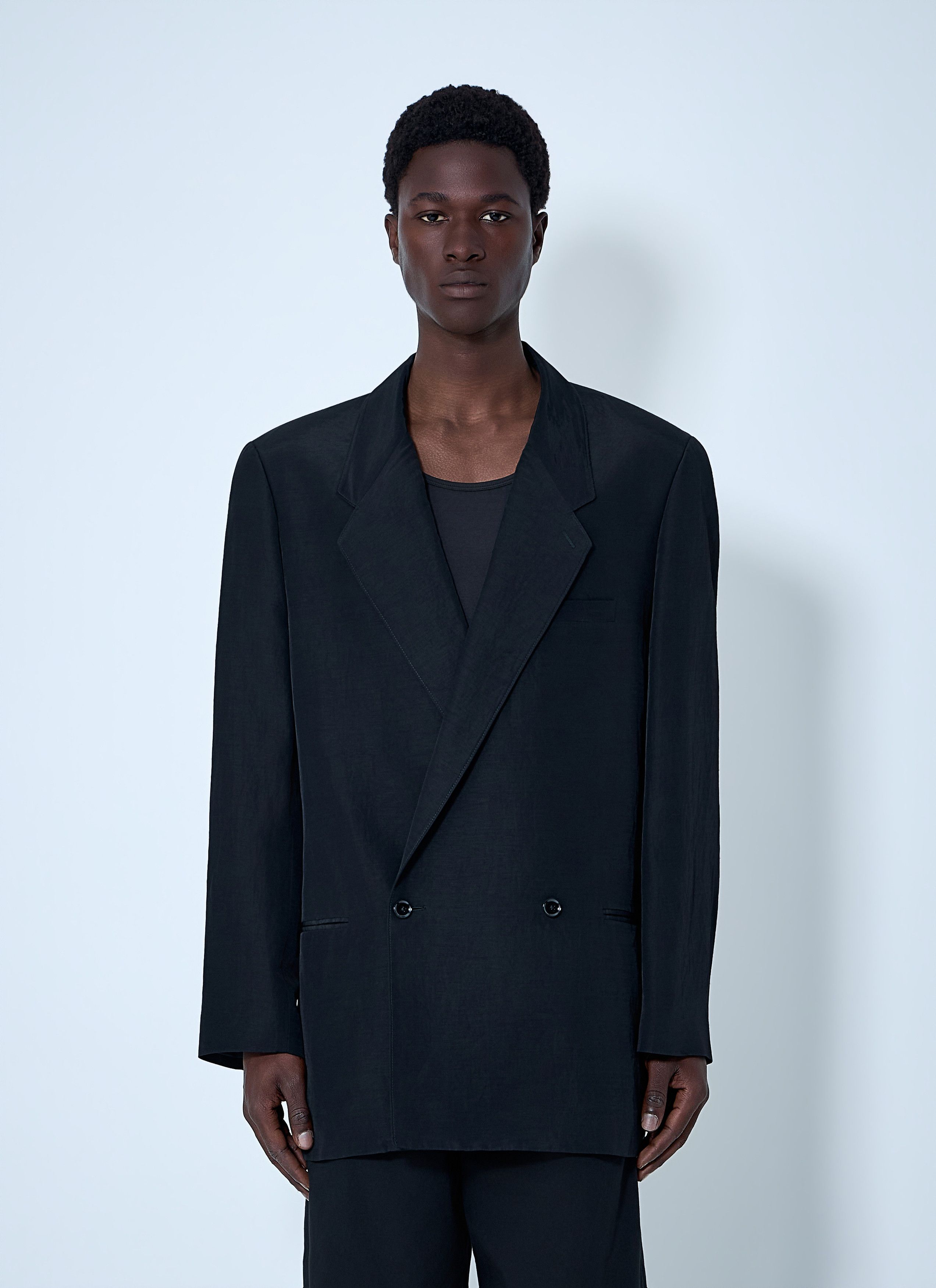 Lemaire Double-Breasted Tailored Blazer Size US XL / EU 56 / 4 - 1 Thumbnail