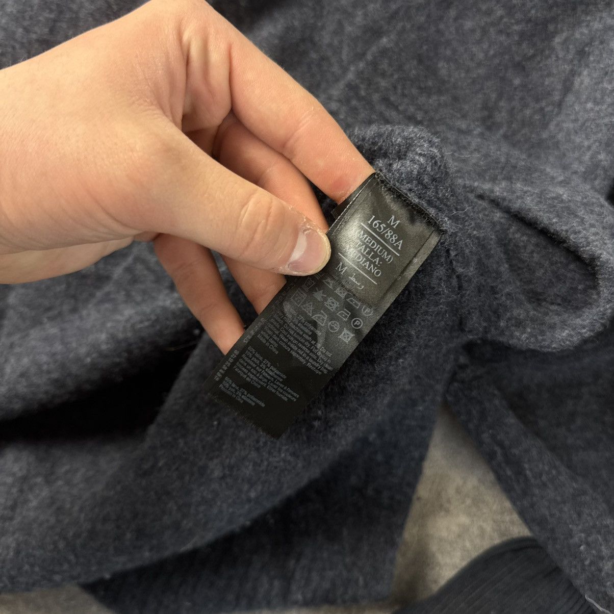 Allsaints AllSaints Charcoal High Neck Sweater Avantgarde Asymmetrical Size M / US 6-8 / IT 42-44 - 11 Thumbnail