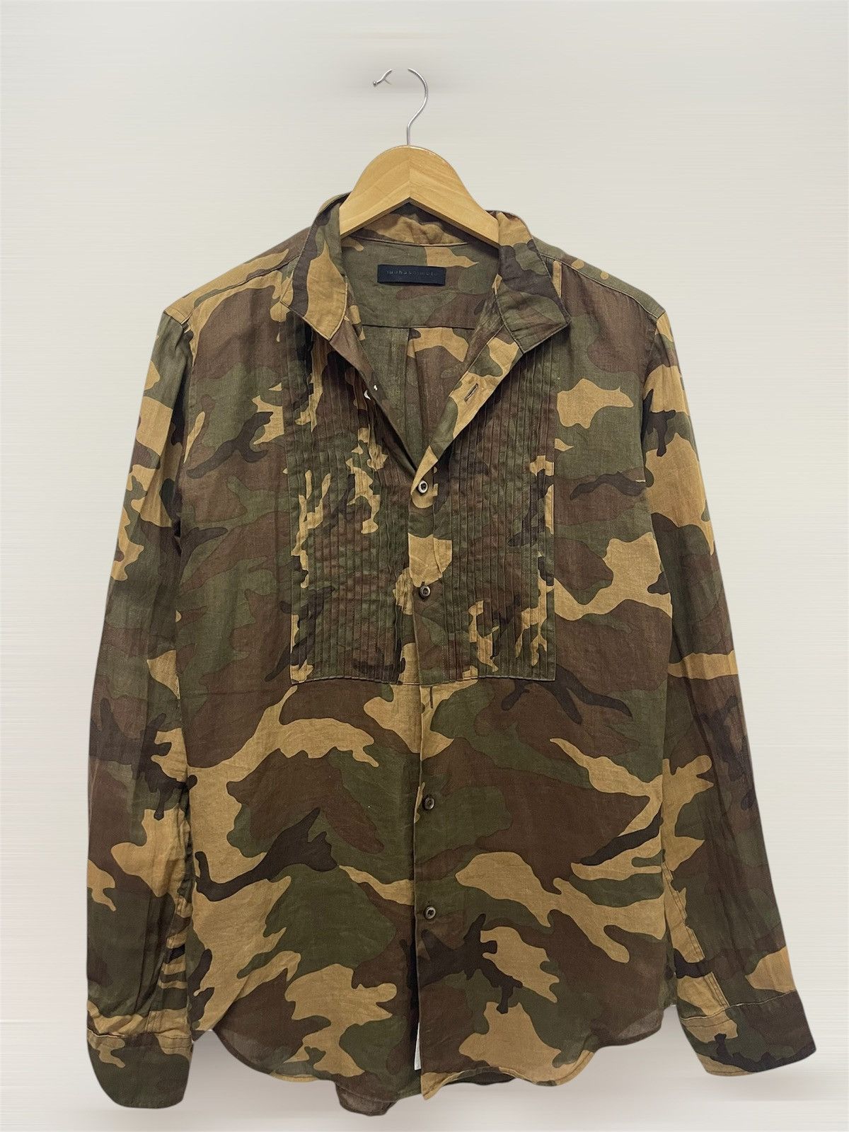 junhashimoto Vintage Junhashimoto Camouflaged Casual Shirt Size US M / EU 48-50 / 2 - 4 Thumbnail