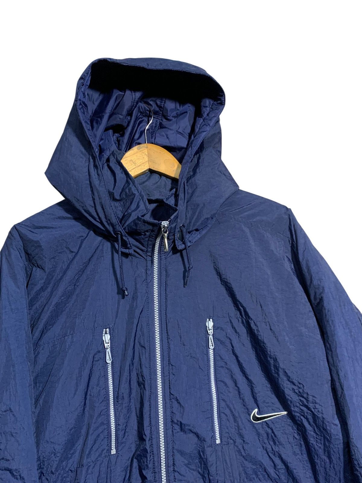 Nike 🔥VTG 90S NIKE AIR PARACHUTE JACKETS NAVY Size US L / EU 52-54 / 3 - 9 Thumbnail