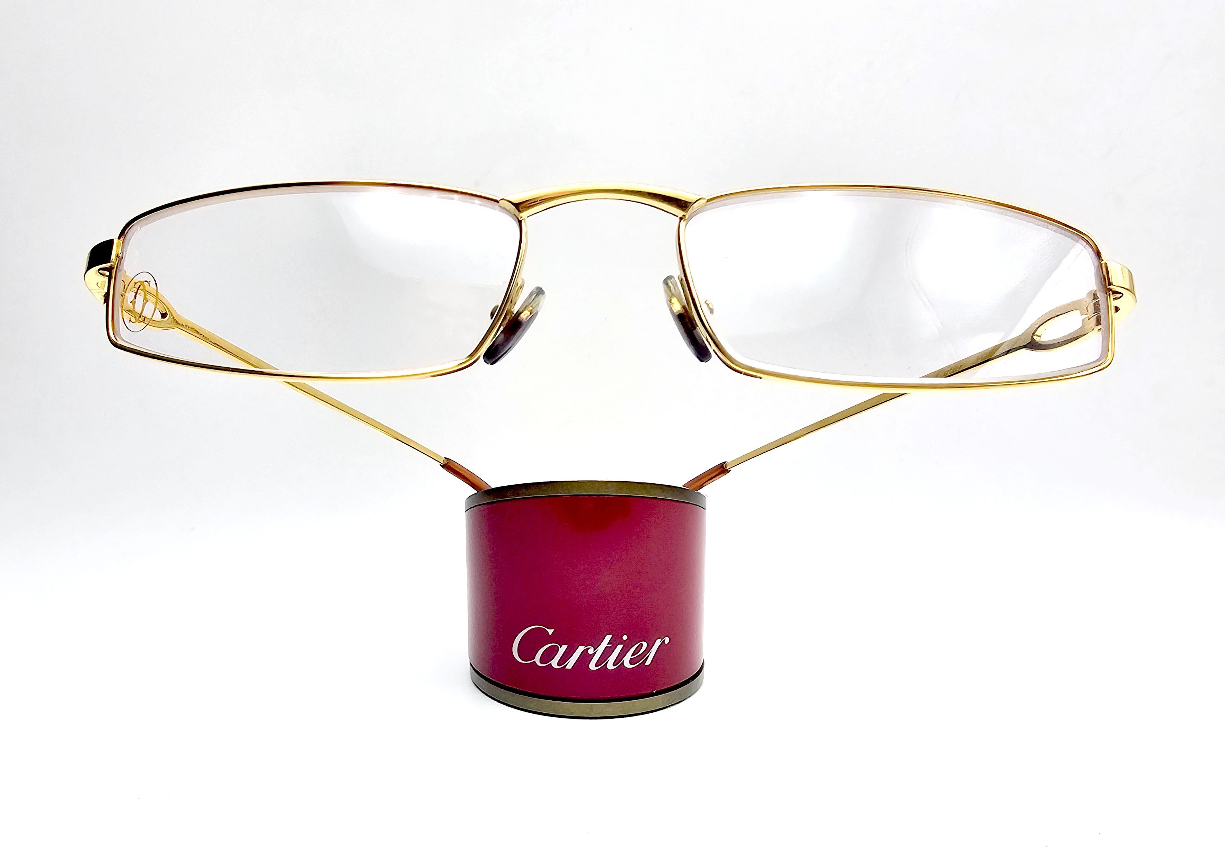 image of New! Ocelli Cartier Gold Glasses T8100759, Men's