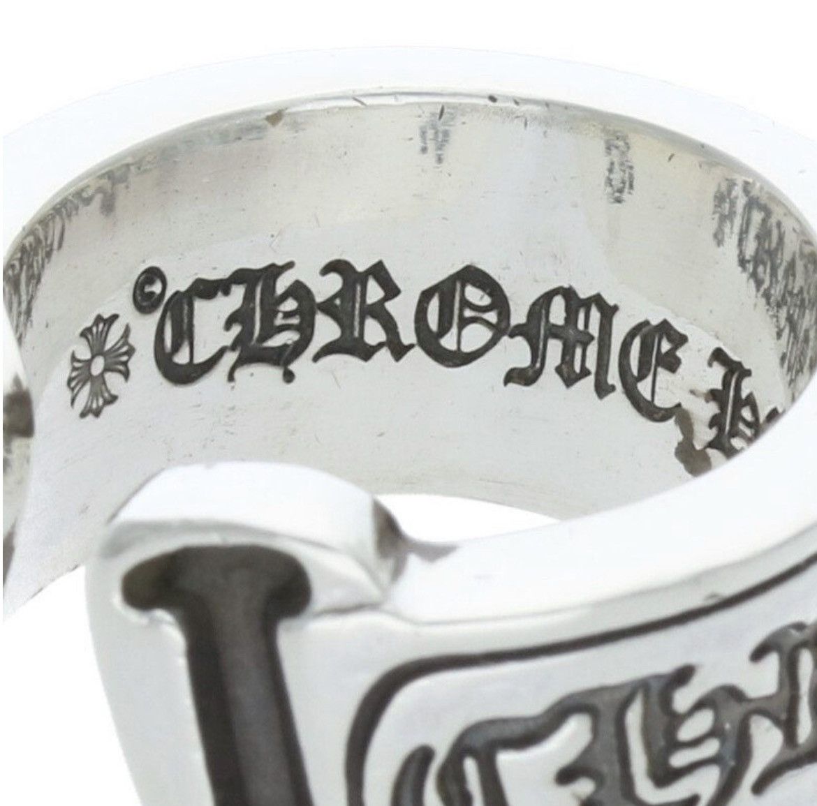 Chrome Hearts Chrome Hearts Large Scroll Label Ring 18 Size ONE SIZE - 3 Thumbnail
