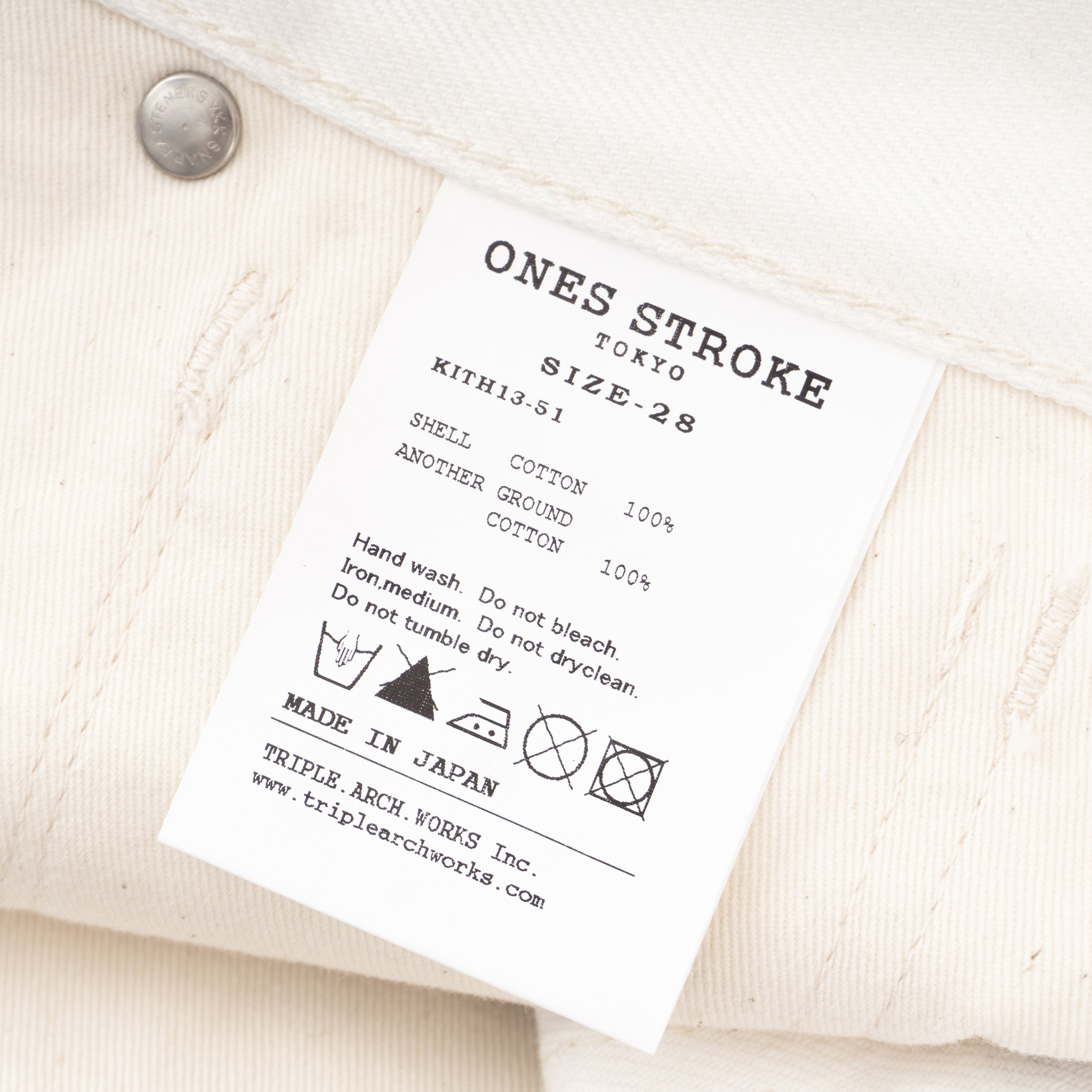 Kith 🇯🇵 Ivory eans KITH × Ones Stroke Japan Size US 28 / EU 44 - 10 Thumbnail