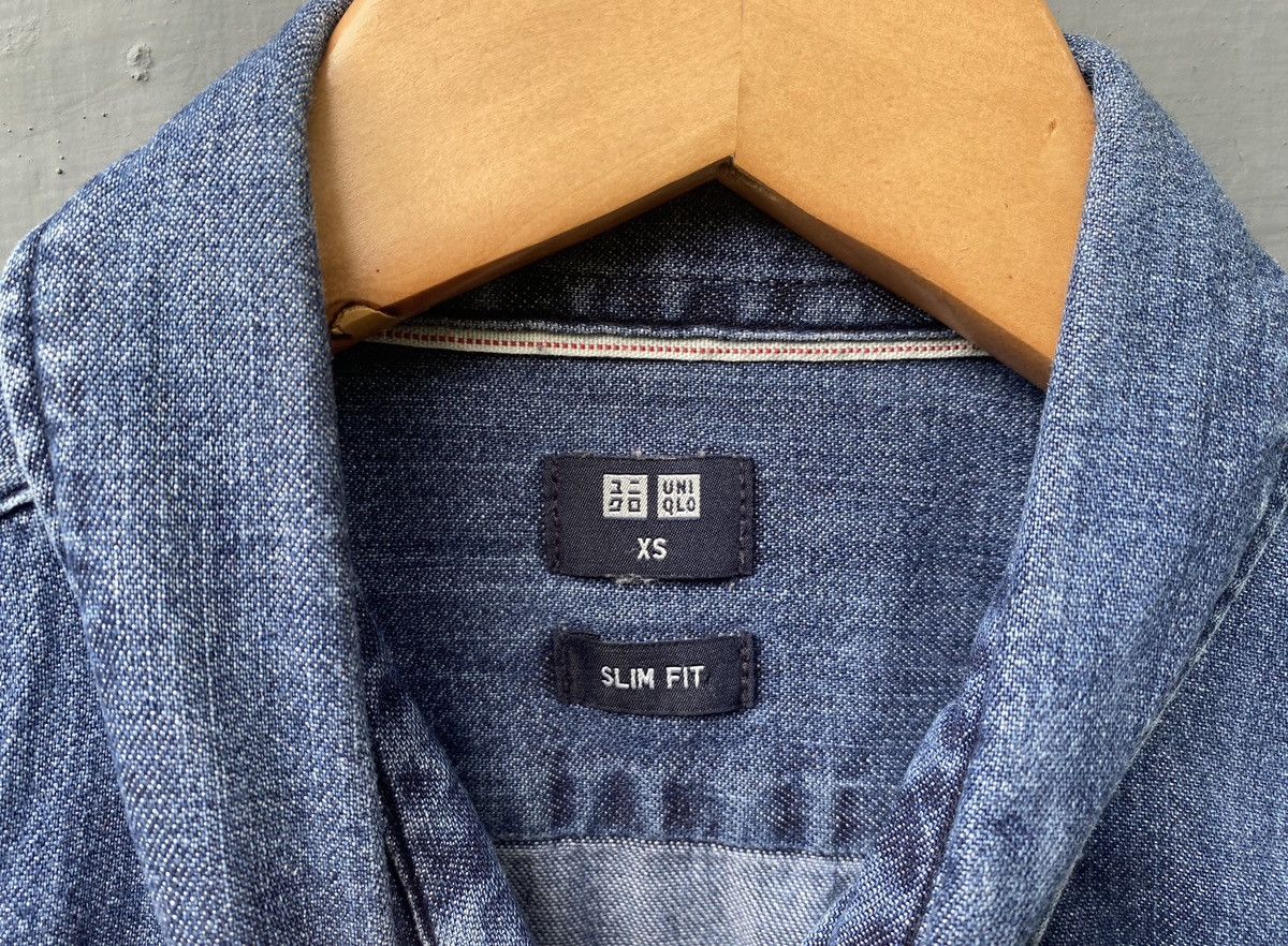 Uniqlo Uniqlo Denim Long Sleeve Shirt Single Pocket Size US XS / EU 42 / 0 - 9 Thumbnail