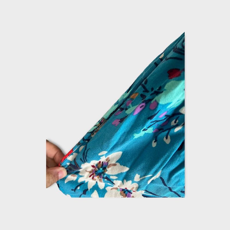 Vintage Xhilaration | Blue Floral Mini Y2K Dress | Size M Size M / US 6-8 / IT 42-44 - 6 Thumbnail