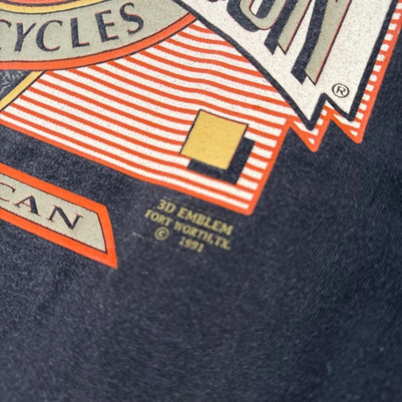 Harley Davidson rare 1991 3D Emblem Harley Davidson shirt Large Size US L / EU 52-54 / 3 - 3 Thumbnail