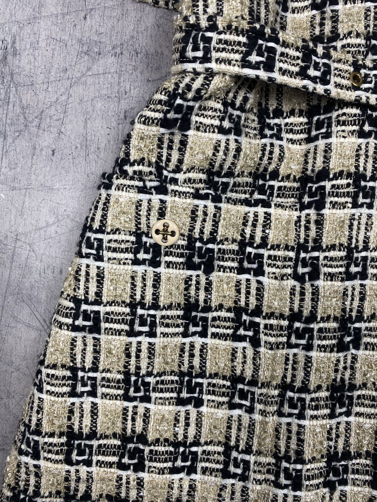 Gucci Gucci GG Monogram Tweed Belted Dress Size IT 42 Size M / US 6-8 / IT 42-44 - 12 Thumbnail