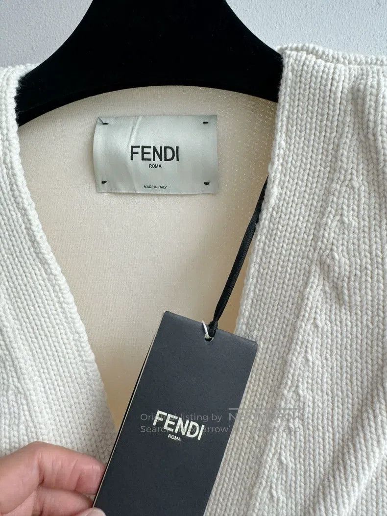 Fendi Fendi Fashion Padded Knit Blazer Jacket Size XXS / US 00 / IT 34 - 6 Thumbnail