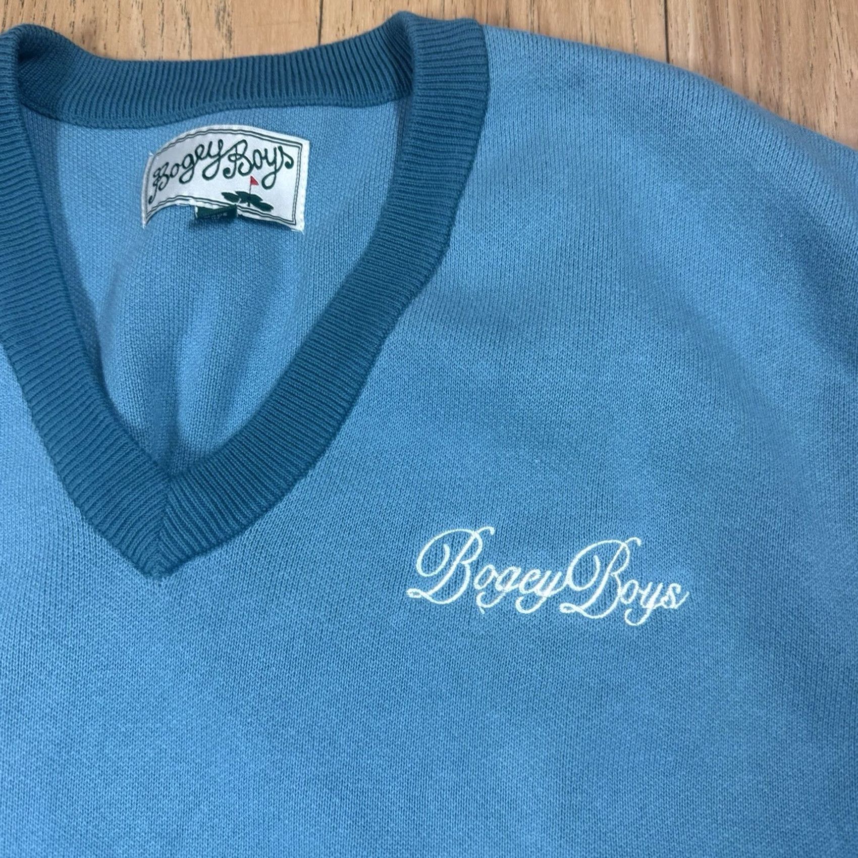 Vintage Bogey Boys Sweater Vest Mens XL Blue V Neck Preppy Golf Soft Cinched Waist NWOT Size US XL / EU 56 / 4 - 4 Thumbnail