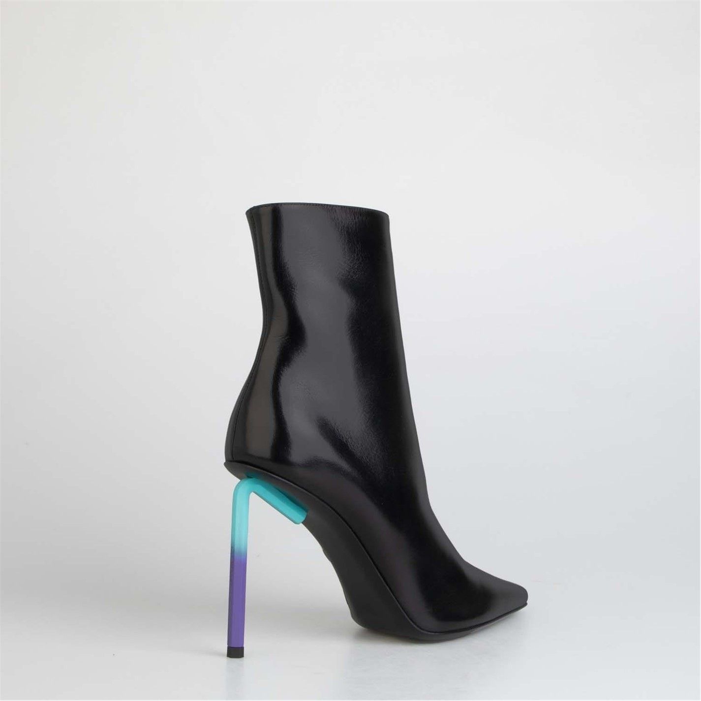 Off-White o1g2r1mq0125 Nappa Grad High Allen Ankle Boots Black Size US 8.5 / IT 38.5 - 3 Thumbnail