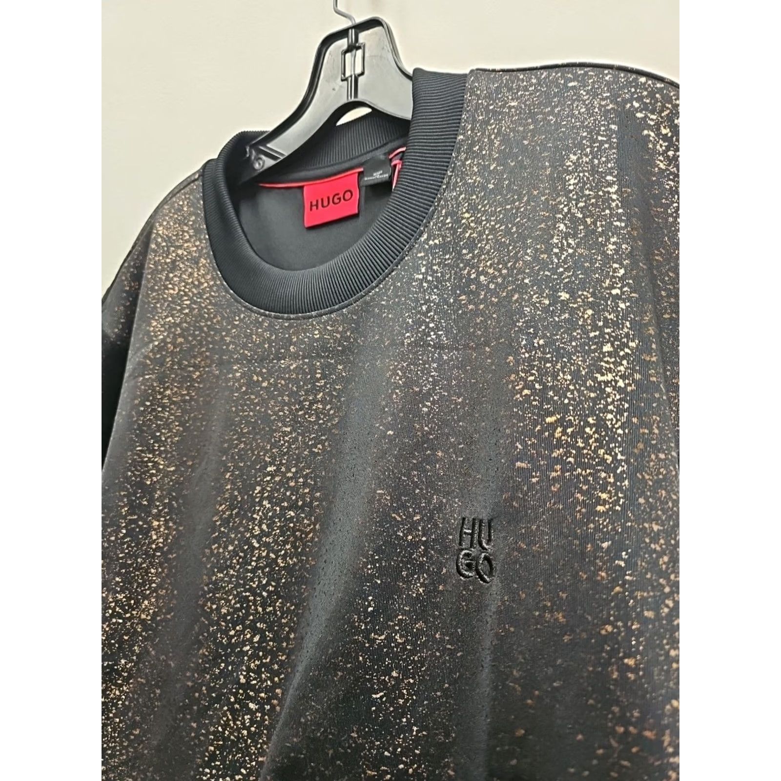 Hugo Boss HUGO BOSS Shirt 2XL Button-Up Short Sleeve Multicolor Metallic Detallom NWT Mens Size US XXL / EU 58 / 5 - 4 Thumbnail