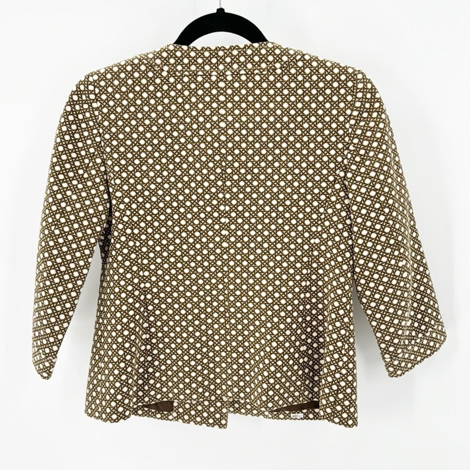 Other Talbots Brown Cream Tweed 3 quarter sleeve 4P blazer Size S / US 4 / IT 40 - 2 Thumbnail