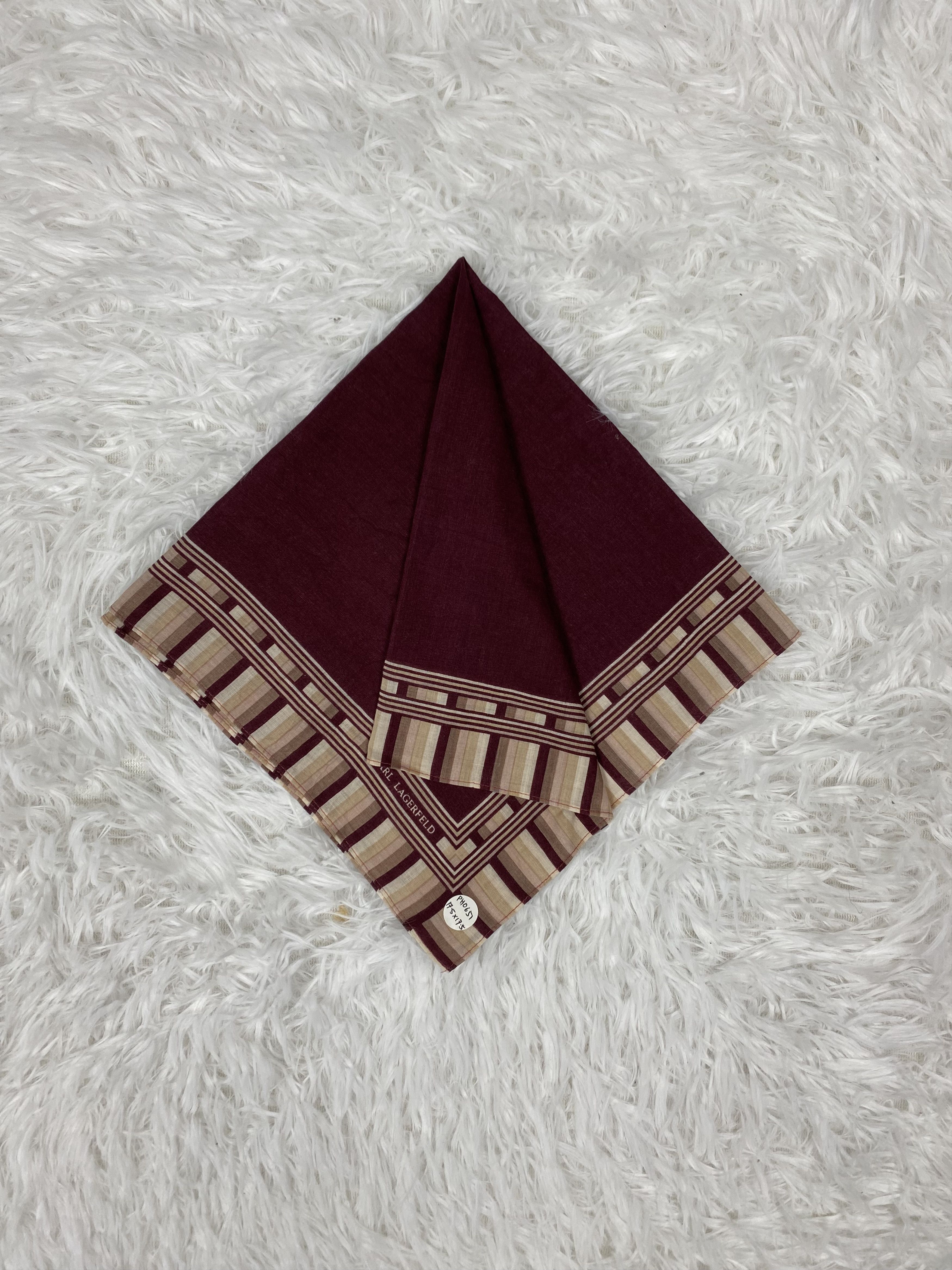 Karl Lagerfeld × Vintage Vintage Karl Lagerfeld Handkerchief Neckerchief PH0651 Size ONE SIZE - 1 Thumbnail