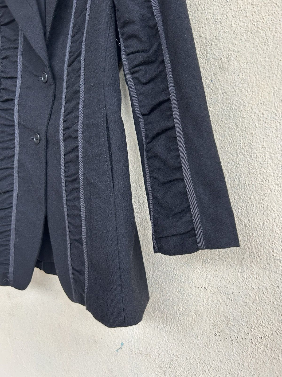 ATSURO TAYAMA × Designer × Yohji Yamamoto Atsuro Tayama Pleated Blazer Jacket Size S / US 4 / IT 40 - 4 Thumbnail