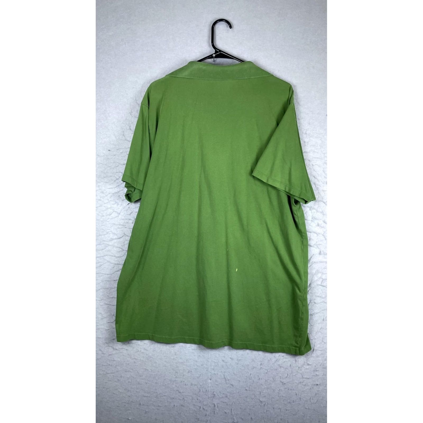 The North Face The North Face Polo Shirt Mens 2XL Green Solid Logo Short Sleeve Casual Knit Size US XXL / EU 58 / 5 - 7 Thumbnail