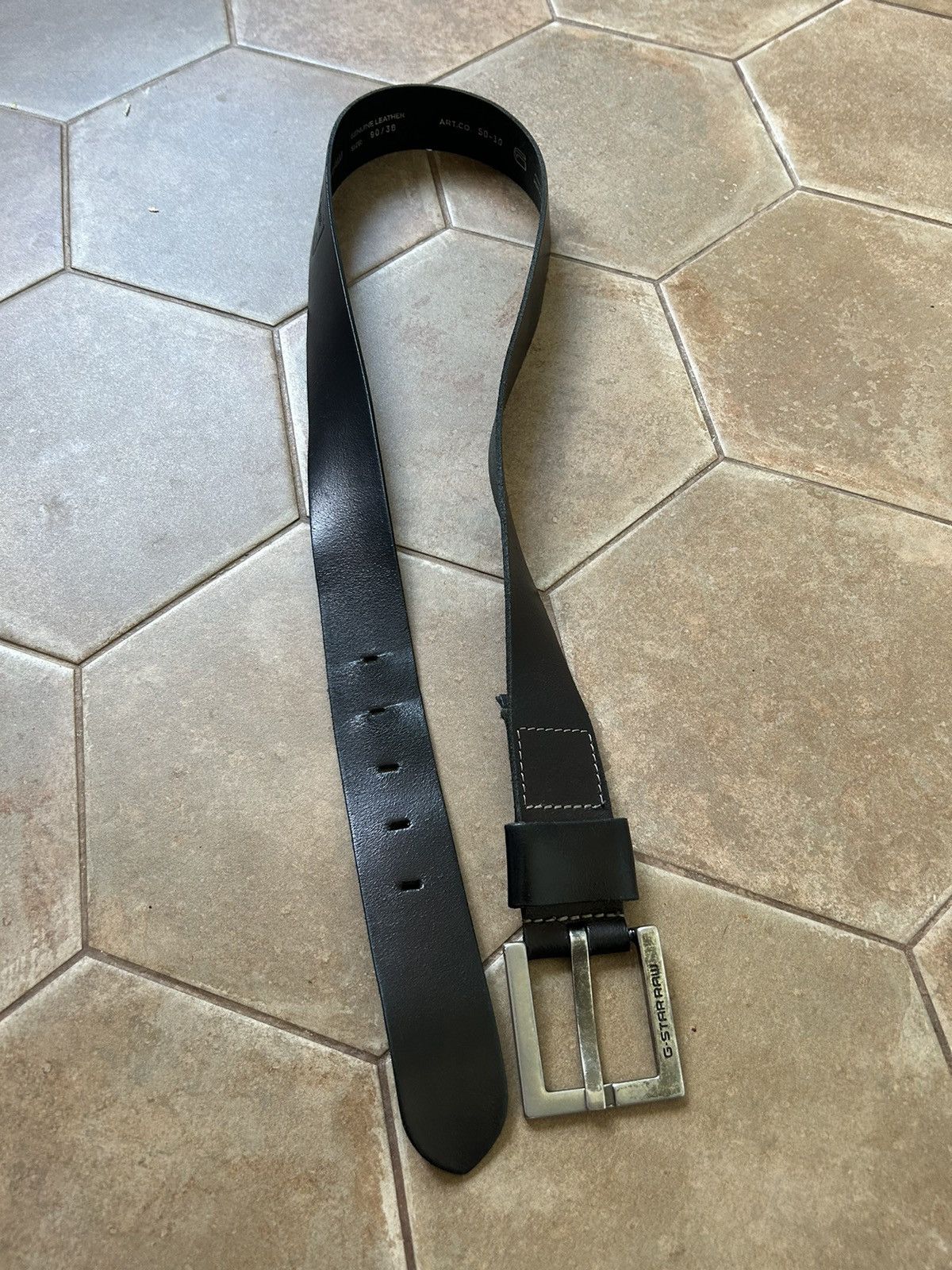 G-Star VINTAGE AVANT-GARDE G STAR LEATHER BELT Size ONE SIZE - 4 Thumbnail