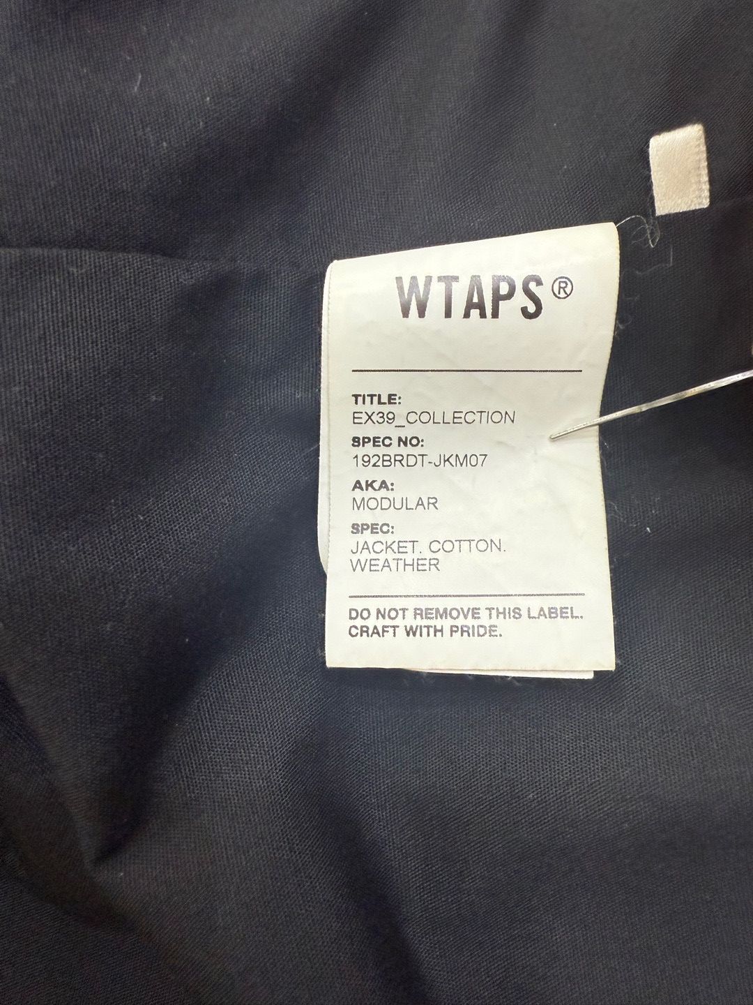Wtaps WTAPS Modular Jacket 19AW / Black / Size 3 Size US L / EU 52-54 / 3 - 8 Thumbnail