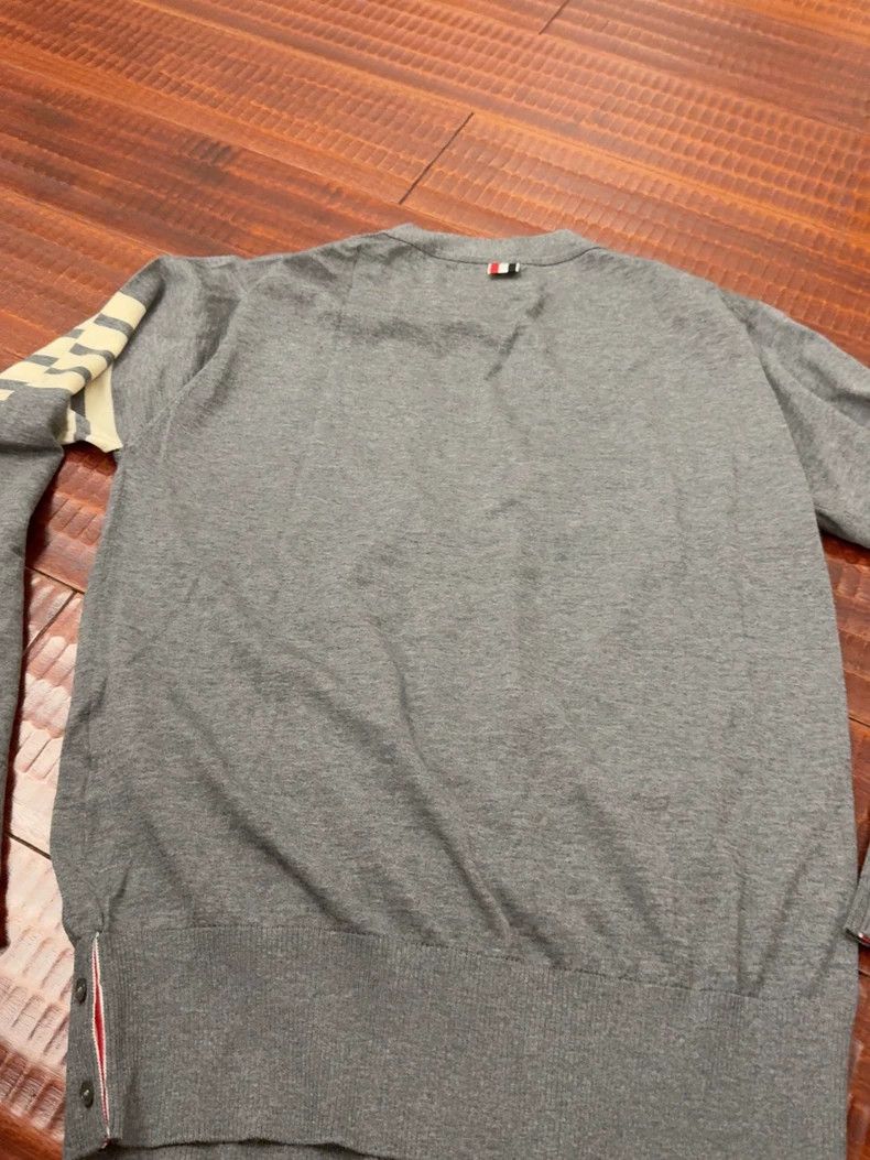 Thom Browne Thom Browne Gray wool sweater Size US XL / EU 56 / 4 - 6 Thumbnail