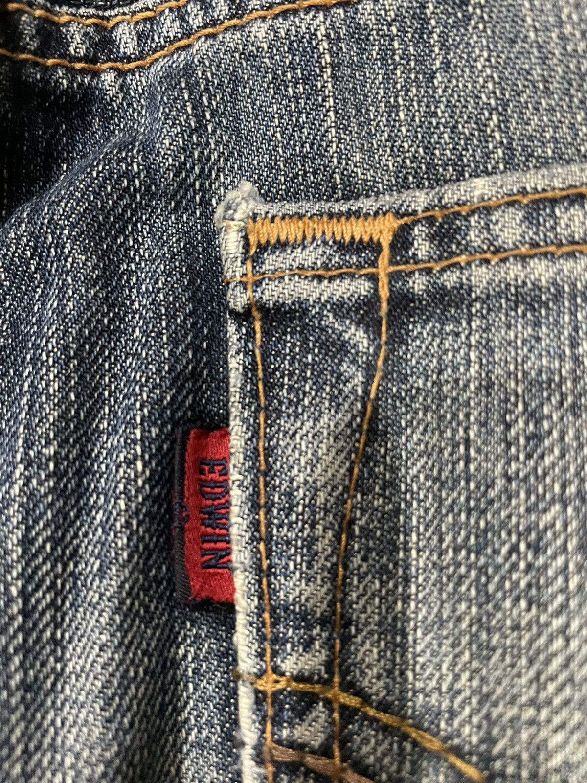 Edwin Vintage Edwin 503 Japanese Brand Distressed Mudwash Faded Size US 33 - 17 Thumbnail