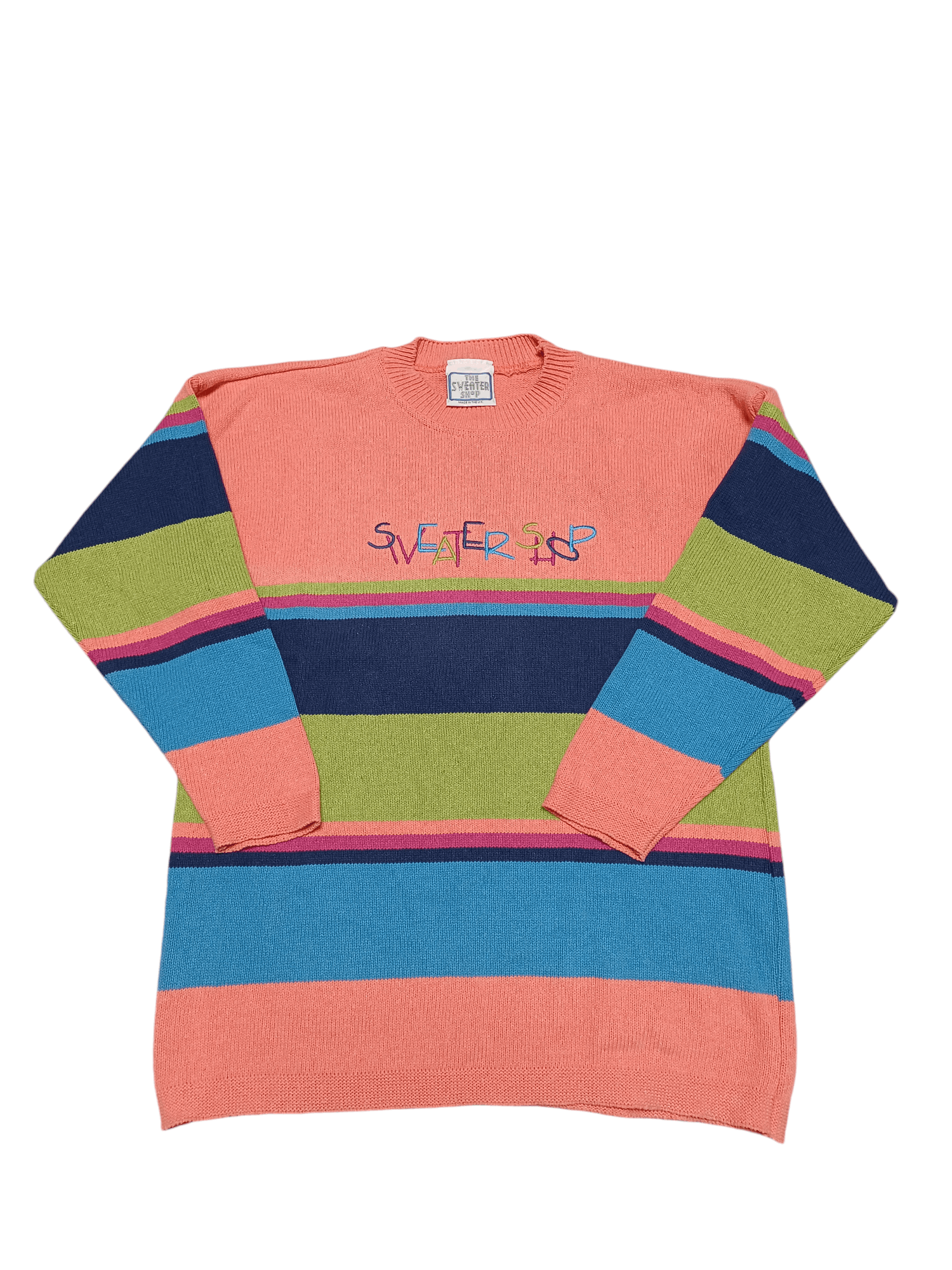 Other SWEATER SHOP VINTAGE 90S CRAZY Y2K HEAVY COTTON KNIT SWEATER Size US M / EU 48-50 / 2 - 1 Thumbnail
