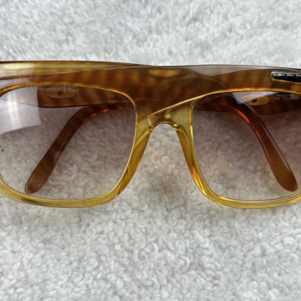 Dior × Vintage Christian Dior 80s Austria 2400 Vintage Unisex Sunglasses Size ONE SIZE - 5 Thumbnail