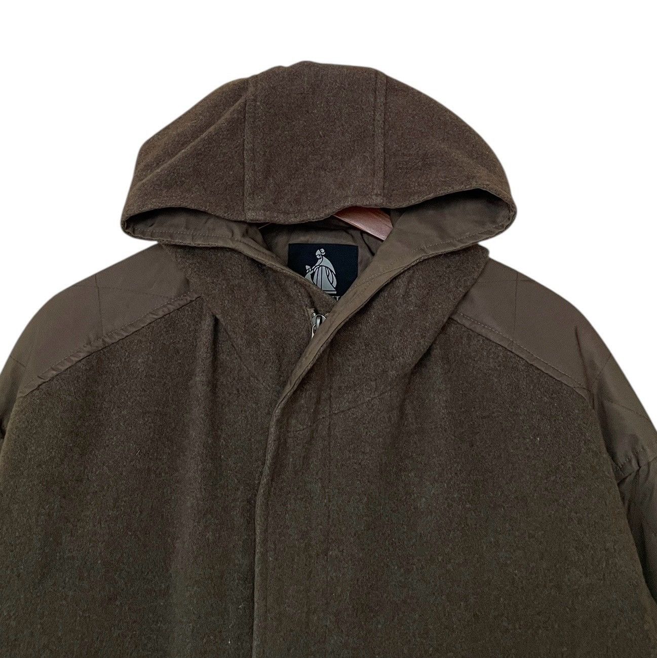Vintage Vintage Brand Lanvin Wool Hoodie Parka 1990s Size US M / EU 48-50 / 2 - 3 Thumbnail