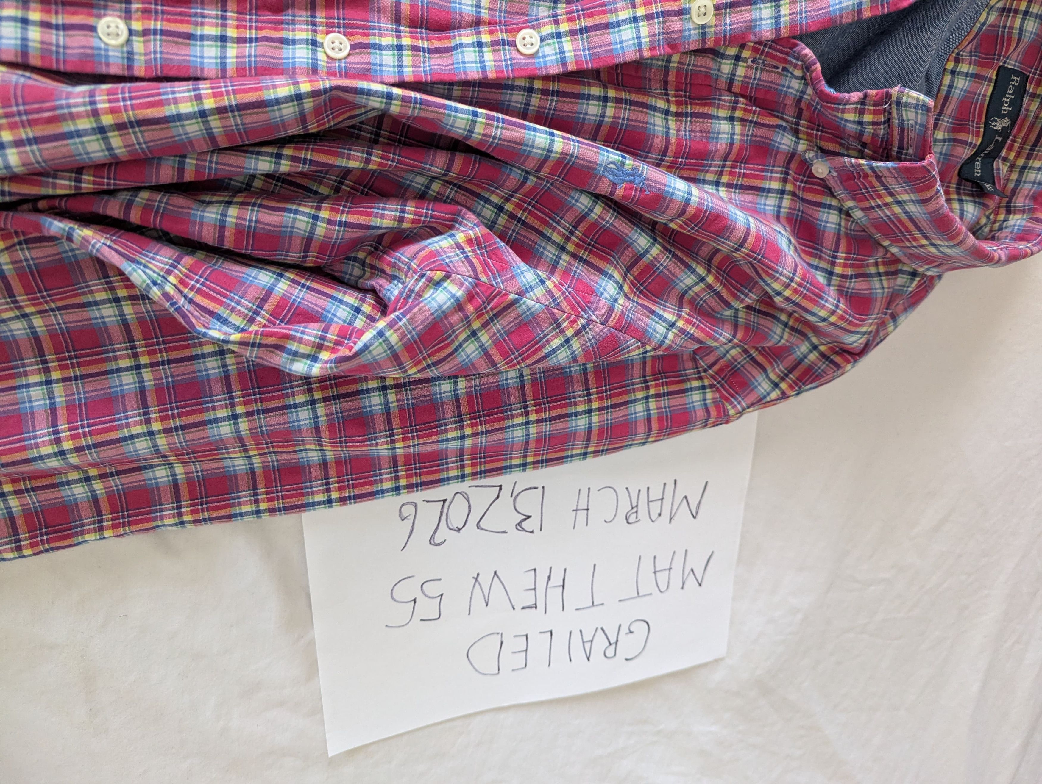 Polo Ralph Lauren Vintage interior lining shirt jacket Size US XL / EU 56 / 4 - 5 Thumbnail