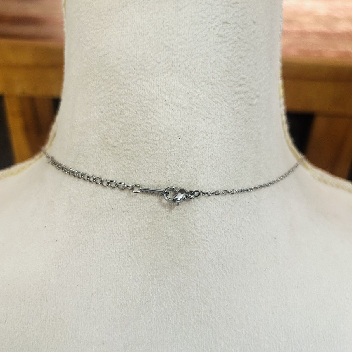 Vintage Vintage salvaged resin bead on chain necklace Size ONE SIZE - 4 Thumbnail