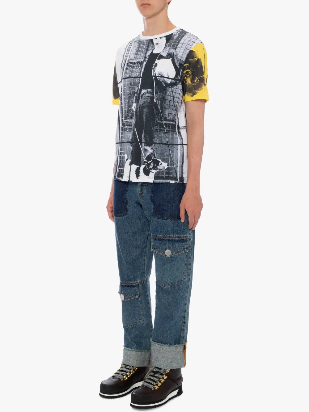 JW Anderson o1mle0125 Gilbert & George Dog Bay Allover Print T-Shirt Size US S / EU 44-46 / 1 - 4 Thumbnail