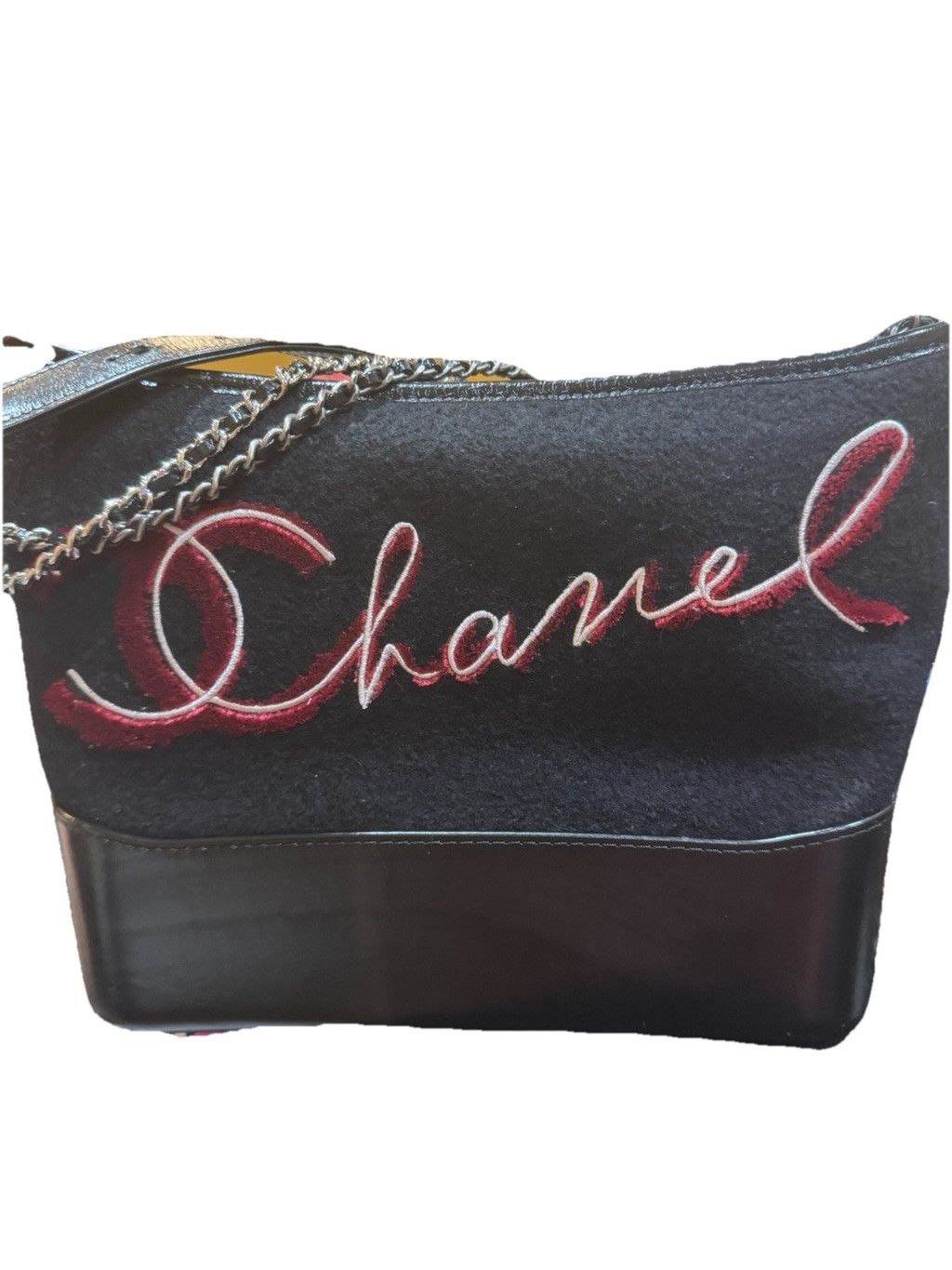 Chanel Chanel Calfskin Wool Embroidered Paris Hamburg Gabrielle Size ONE SIZE - 1 Thumbnail