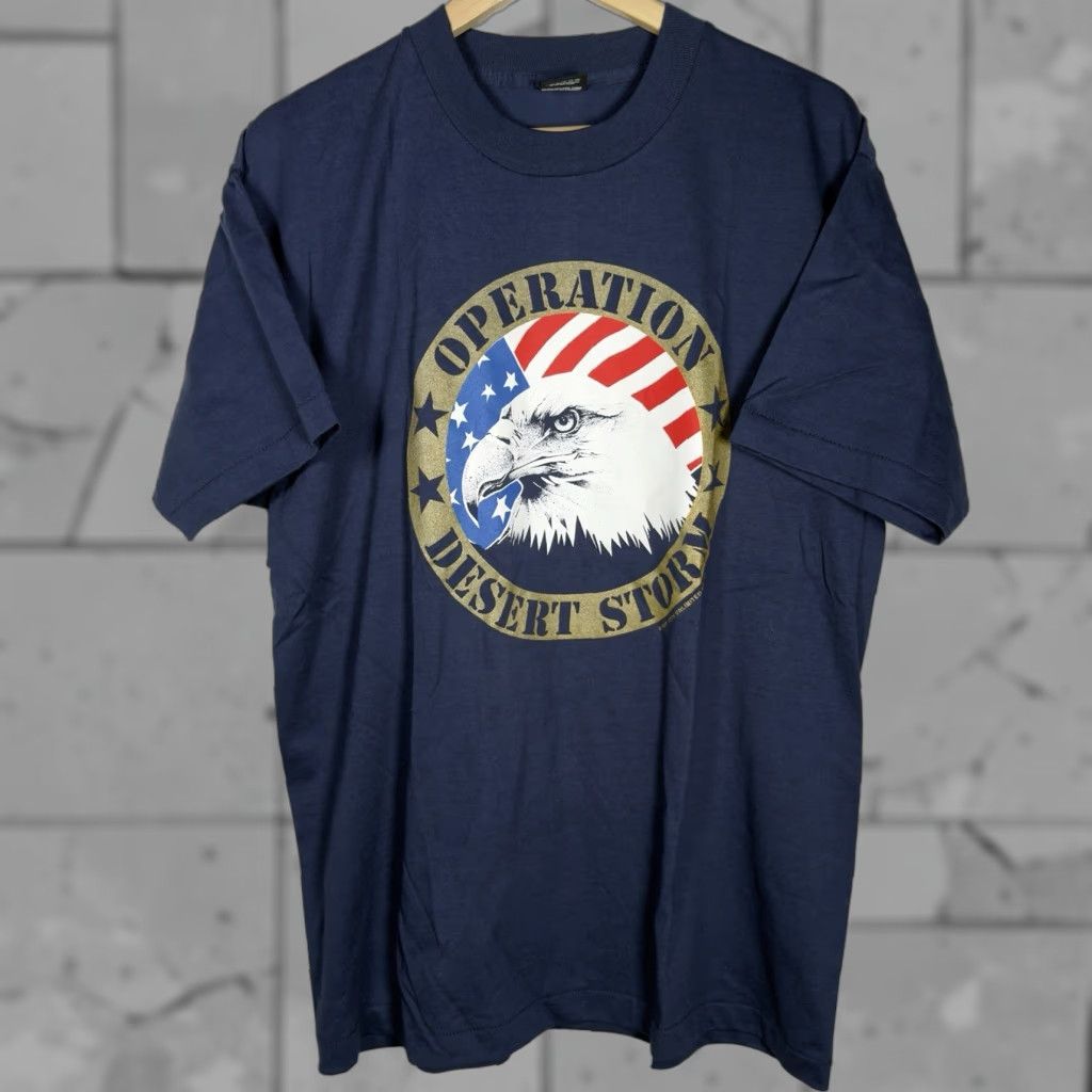 Vintage **VTG SCREEN STARS OPER DESERT STORM GRAPHICTEE MEN XL USA BLUE** User: VTG SCREEN STARS OPER DESERT STORM GRAPHICTEE MEN XL USA BLUE Size US XL / EU 56 / 4 - 1 Thumbnail