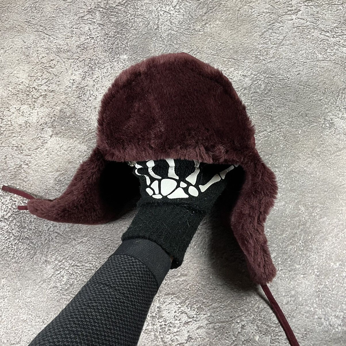 If Six Was Nine Vintage 90s Alt Beanie Mohair Ushanka Faux American VTg Size ONE SIZE - 2 Thumbnail