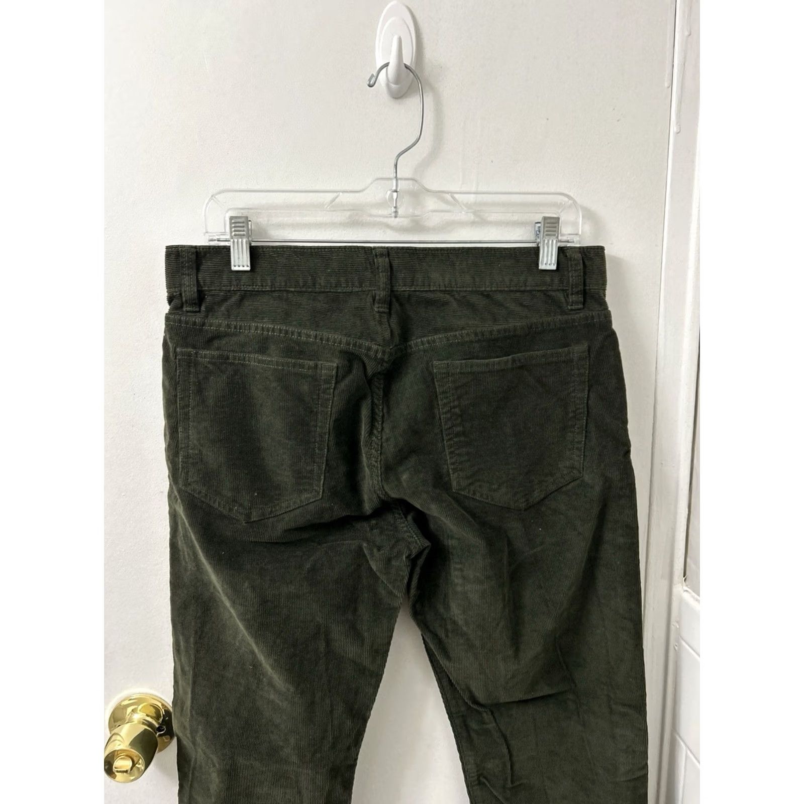 Olive J.Crew Mercantile Flex Corduroy Pants Slim Fit 32x30 Olive Green Mens Size US 32 / EU 48 - 7 Thumbnail