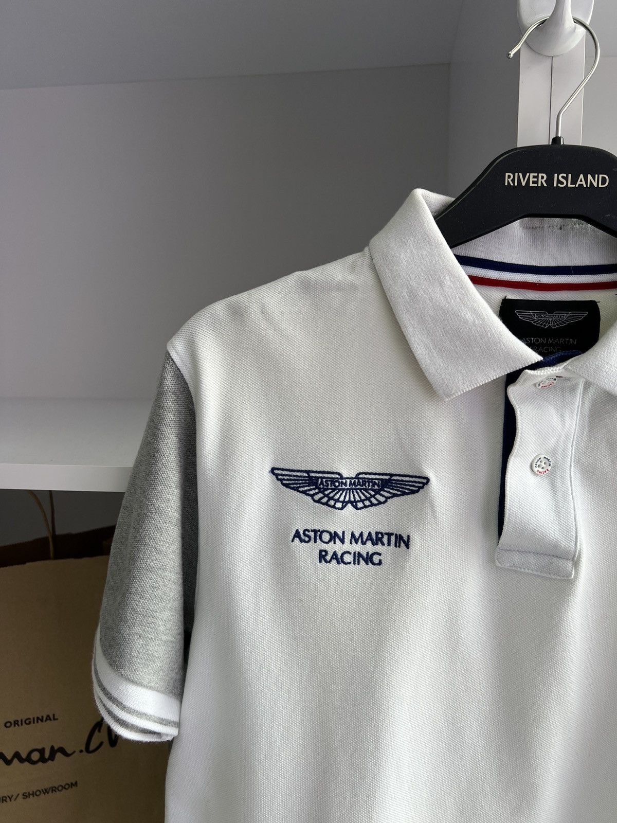 Hackett × Vintage Vintage Aston Martin Racing Polo T-Shirt Size US L / EU 52-54 / 3 - 8 Thumbnail