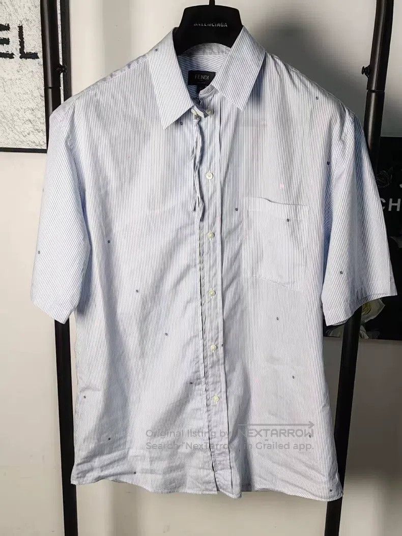 Fendi Fendi size 39 Full Print Short Sleeve Shirt Size US XXS / EU 40 - 1 Thumbnail