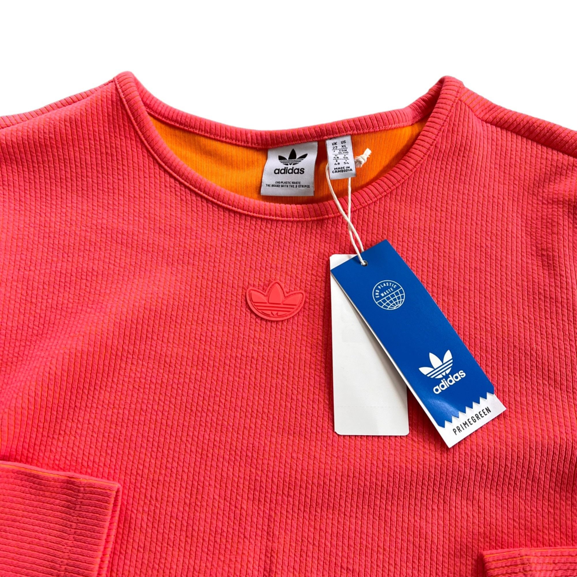 Adidas NWT Adidas Cropped Neon Pink Athletic Shirt XL Size XL / US 12-14 / IT 48-50 - 2 Thumbnail