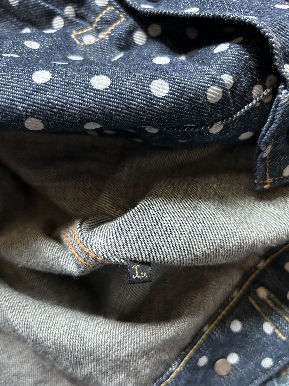 Kapital Kapital dotted dots denim 2nd jacket Size US L / EU 52-54 / 3 - 12 Thumbnail
