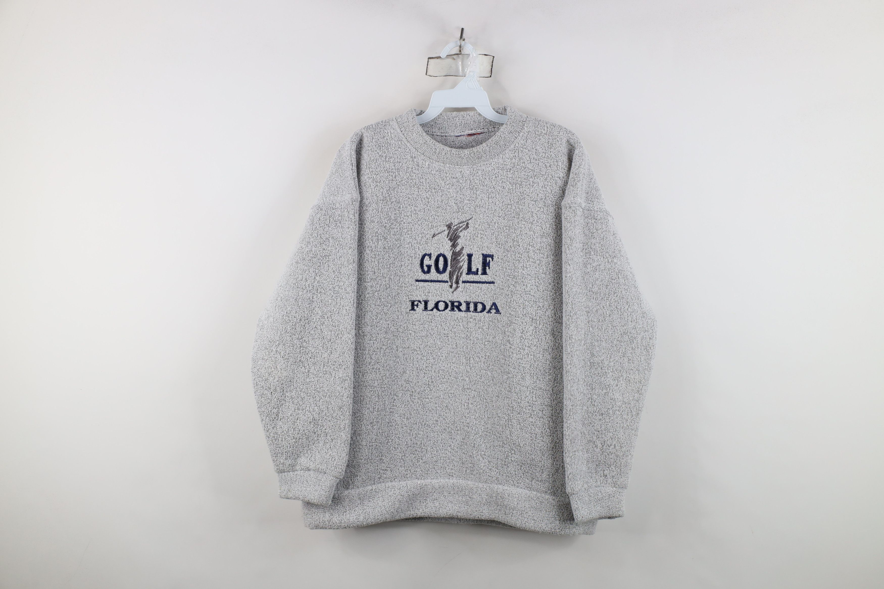 Vintage Vintage 90s Streetwear Golf Florida Sweatshirt Gray USA Size US M / EU 48-50 / 2 - 1 Thumbnail