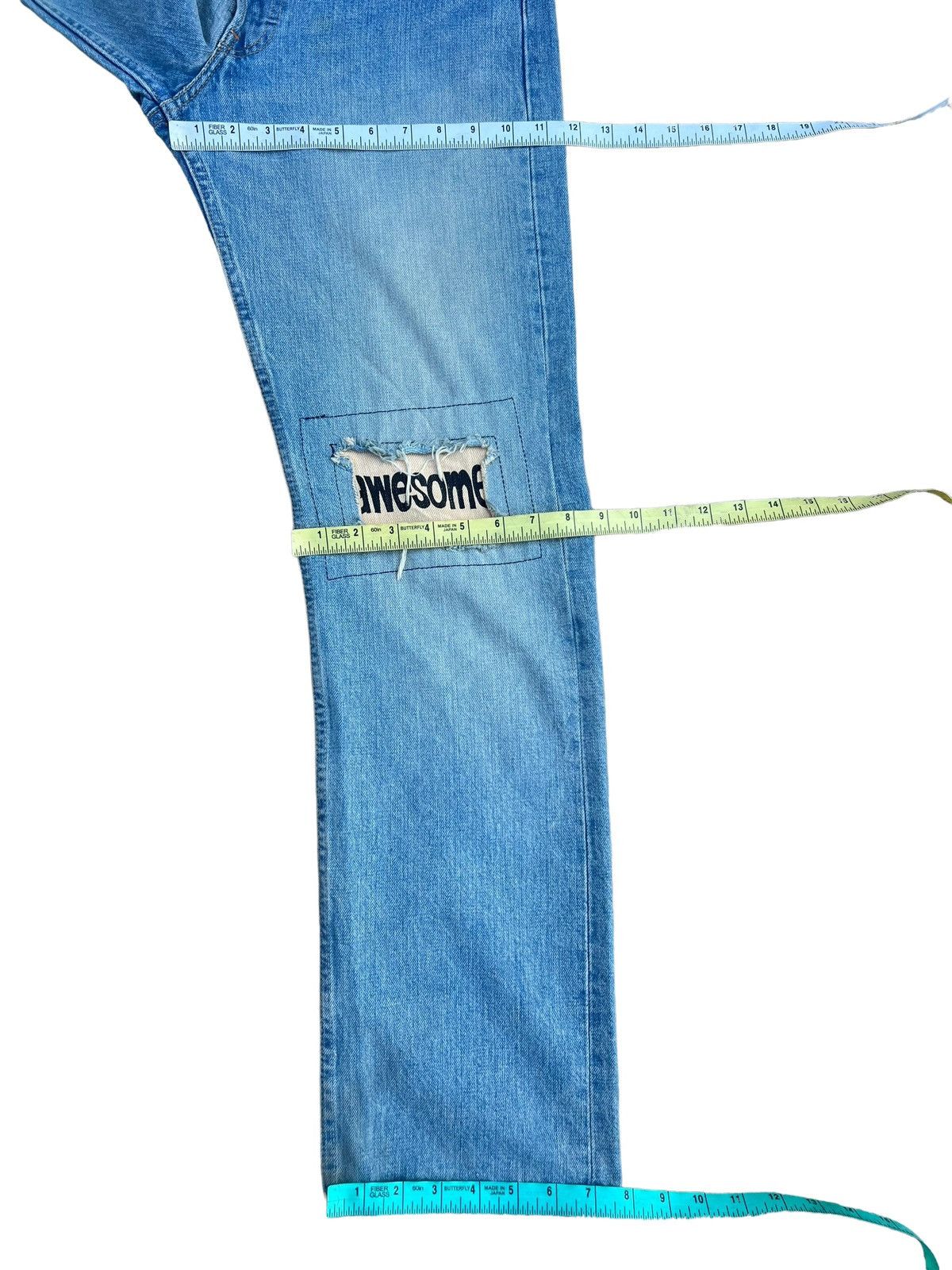 Levi's Vintage 2002 Levi’s 501 Fade Denim Patchwork Jeans Size US 30 / EU 46 - 4 Thumbnail