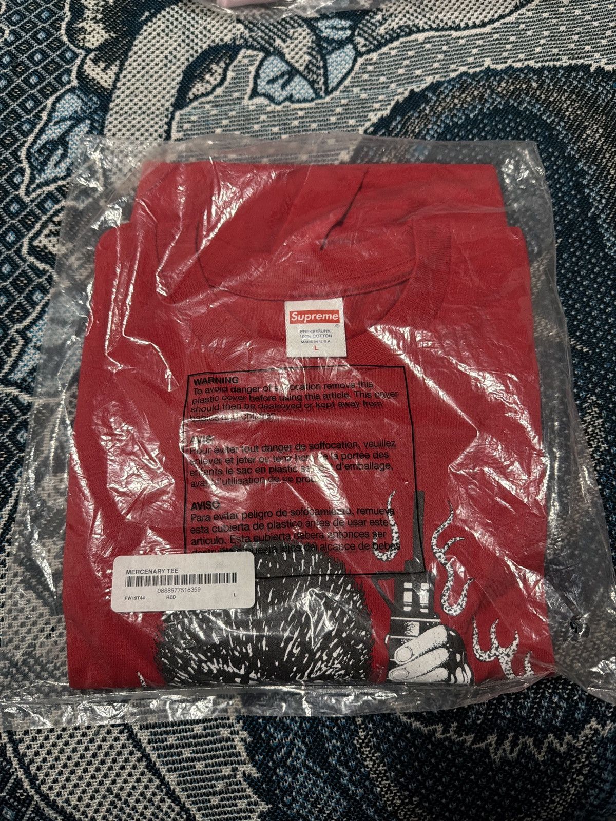 Supreme Supreme Mercenary Tee FW19 Size US L / EU 52-54 / 3 - 2 Thumbnail
