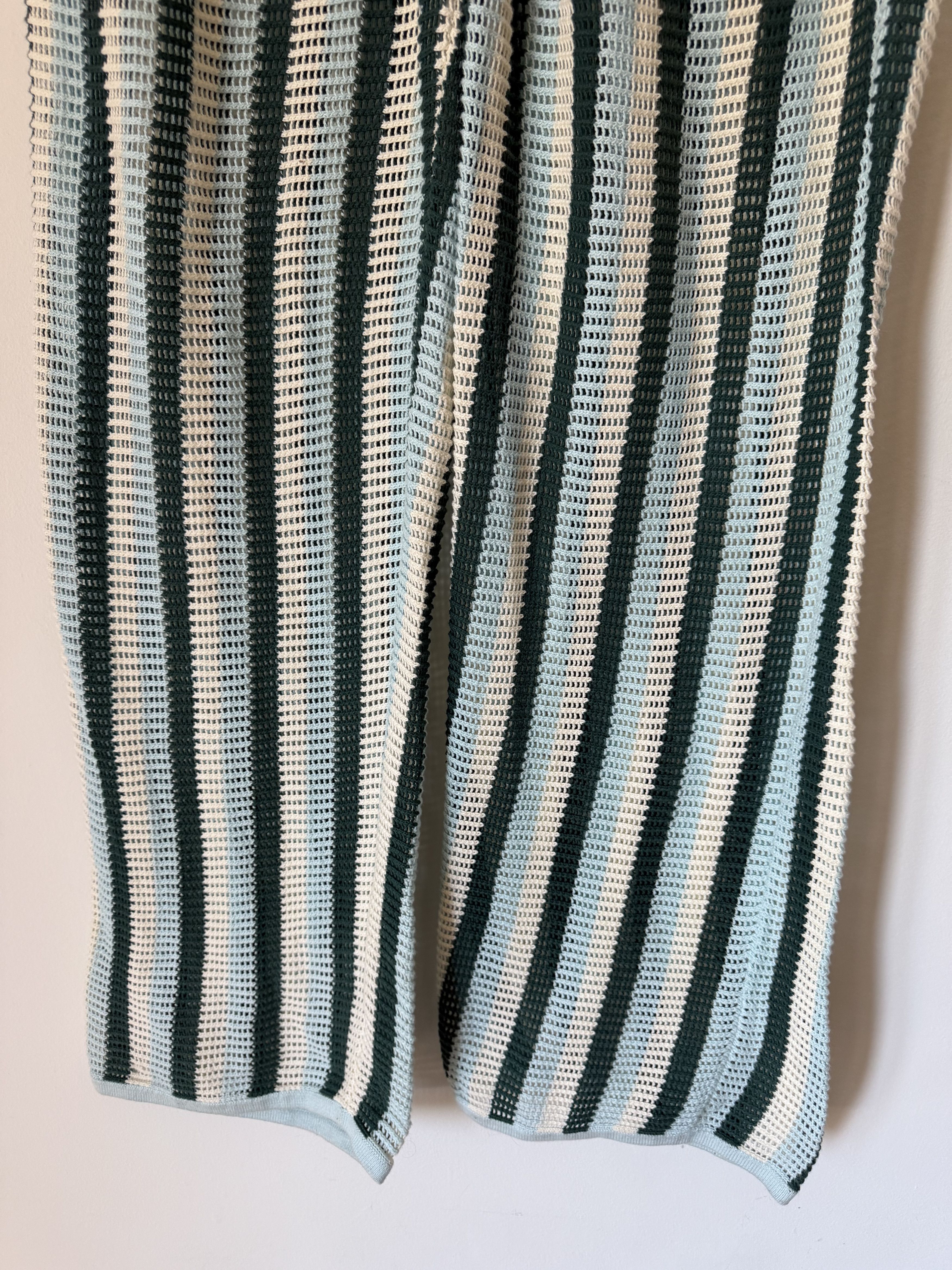 Aime Leon Dore Aime Leon Dore Mesh Knit Pants in Blue Multicolor Size US 34 / EU 50 - 3 Thumbnail