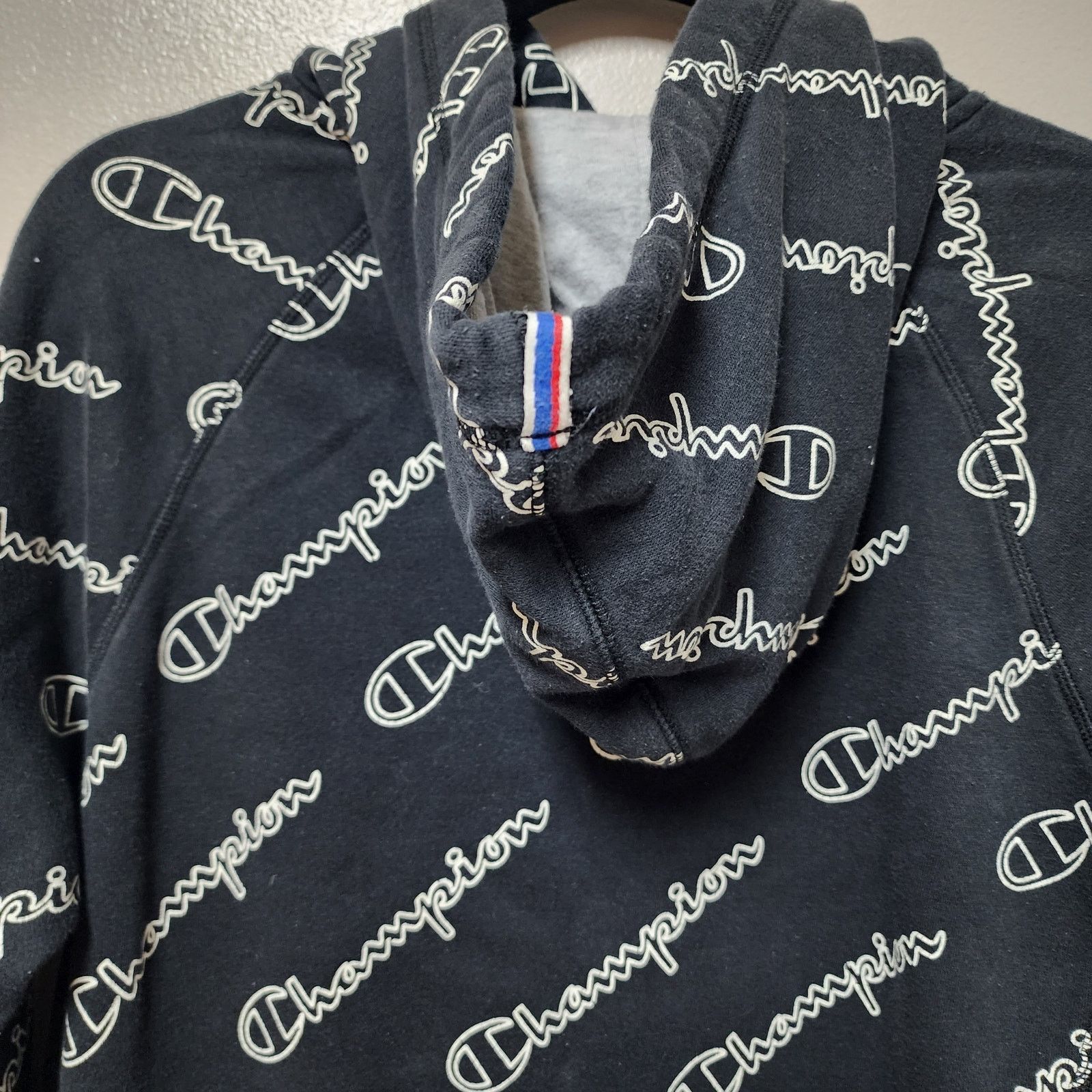 Champion Champion Heritage Fleece All Over Logo Womens Hoodie Large Size L / US 10 / IT 46 - 4 Thumbnail