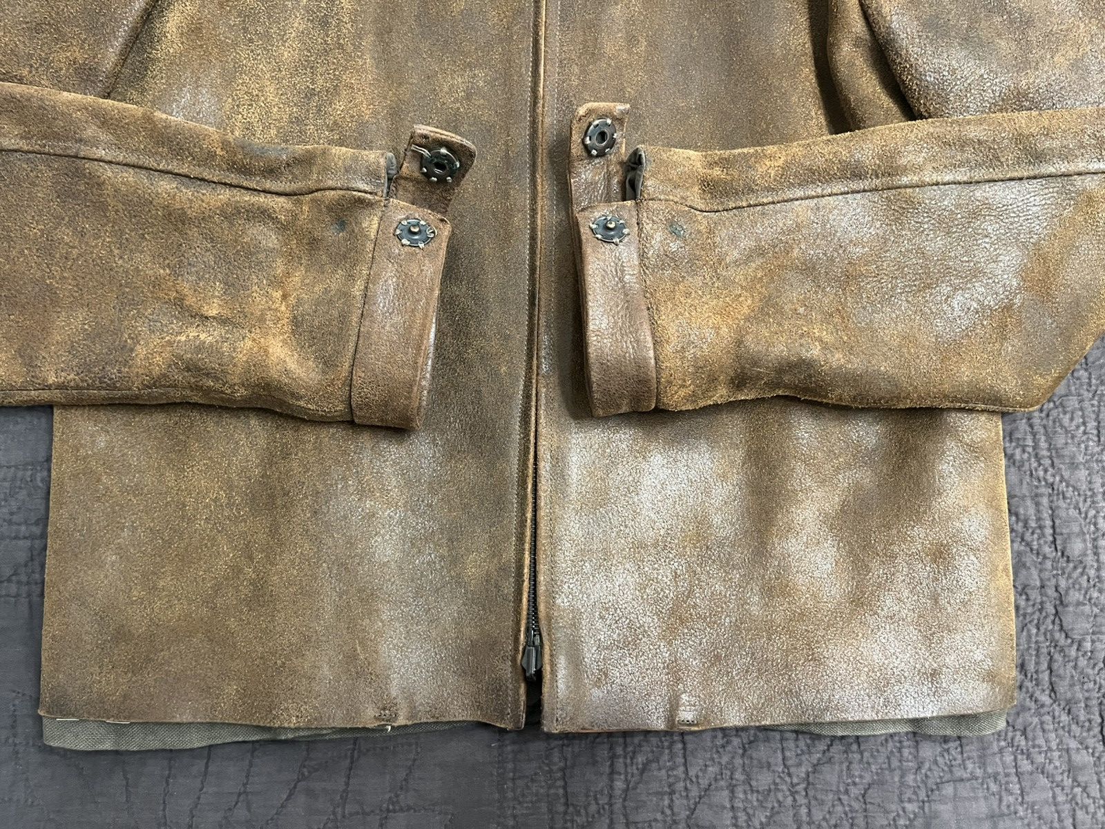 Carpe Diem Destroyed Horse Leather Jacket Size US L / EU 52-54 / 3 - 6 Thumbnail