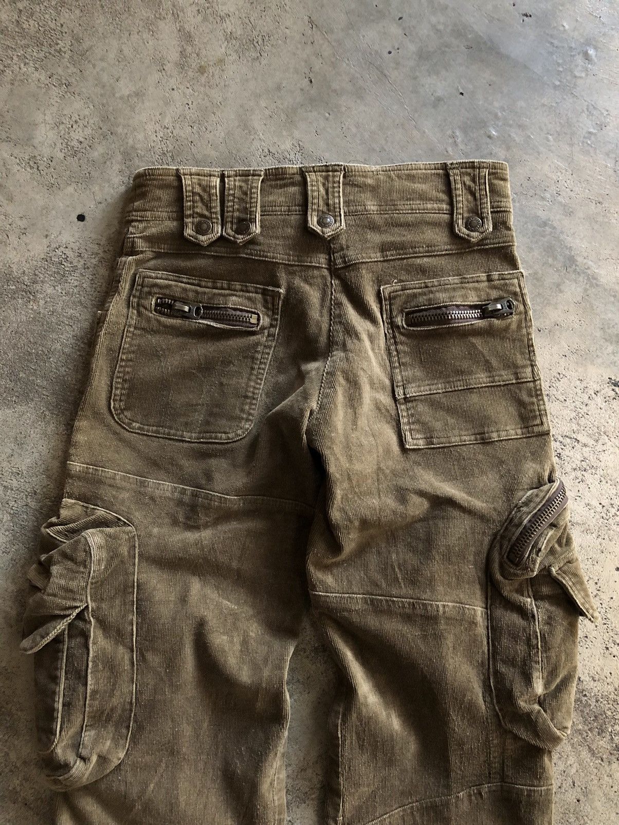 If Six Was Nine JAPANESE ABERCROMBIE & FITCH CORDU CARGO PANTS FLARED Size US 30 / EU 46 - 8 Thumbnail