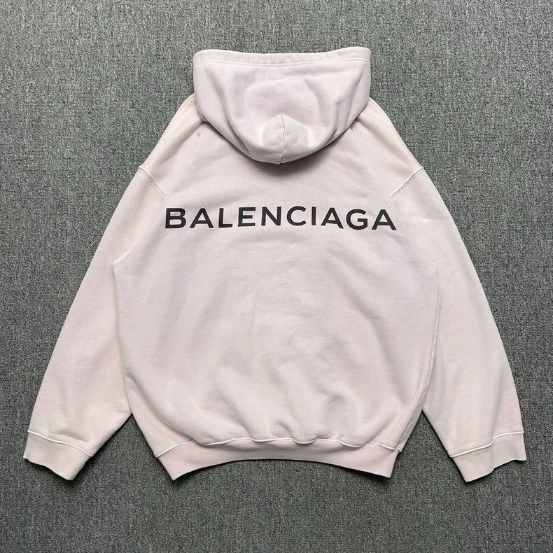 Balenciaga Balenciaga Back printed pink hoodie 2501-Nextarrow Size US S / EU 44-46 / 1 - 2 Thumbnail