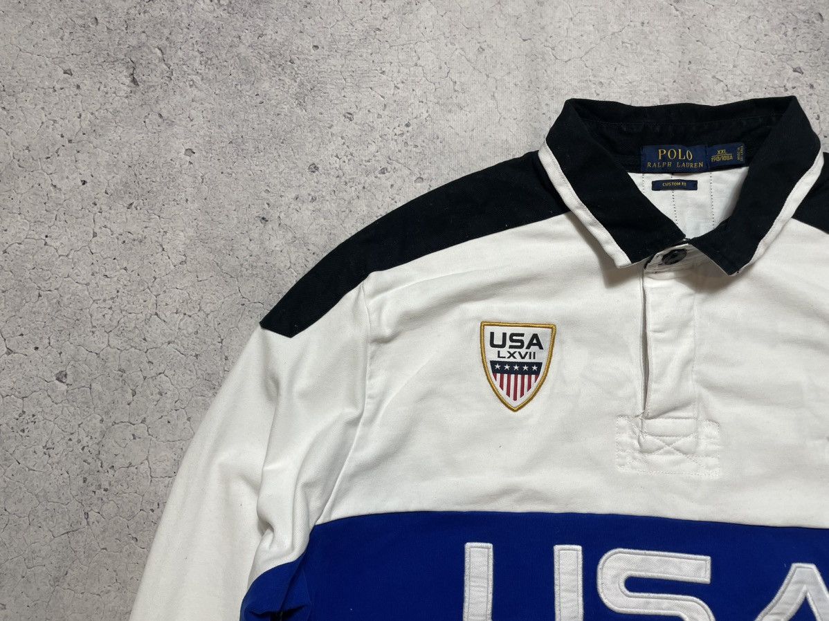 Polo Ralph Lauren Polo Ralph Lauren USA Vintage Rugby Sweatshirt #3 Big Pony Size US XXL / EU 58 / 5 - 7 Thumbnail