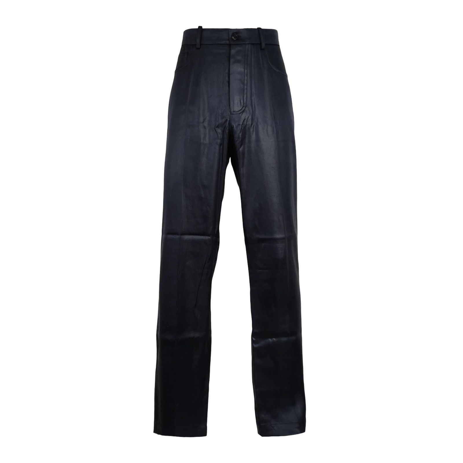 Nanushka Nanushka Satin Black Pants Size S Size 30" / US 8 / IT 44 - 1 Thumbnail