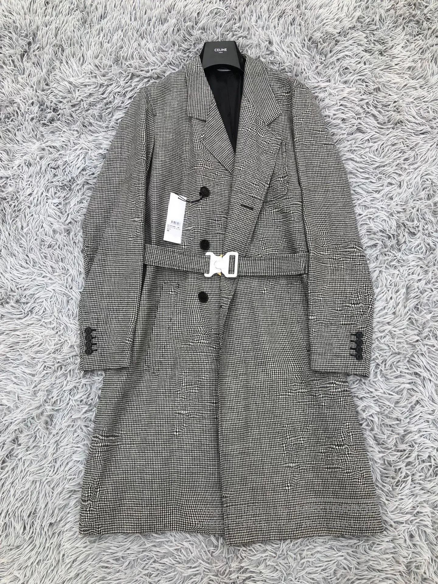Dior Dior Houndstooth Lock Buckle Coat. Size US M / EU 48-50 / 2 - 1 Thumbnail