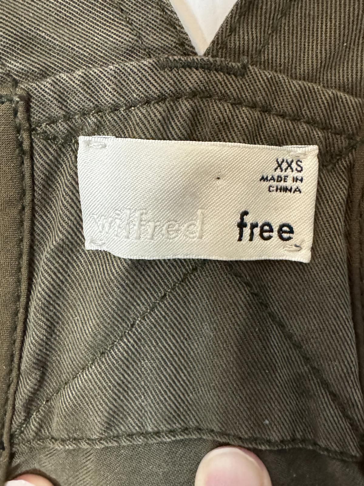 Other Wilfred Free Olive Green Overall Shorts Romper XXS Size 25" / US 0 / IT 36 - 2 Thumbnail