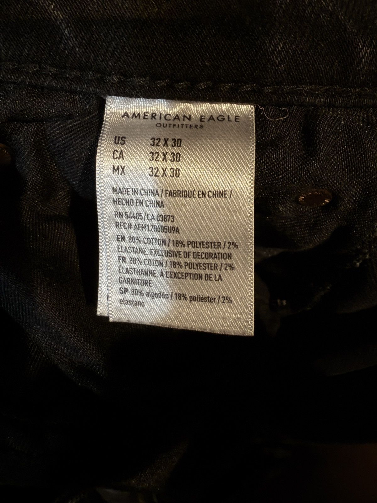 American Eagle Outfitters American Eagle Skinny (Distressed) Jeans 32/30 Size US 32 / EU 48 - 4 Thumbnail